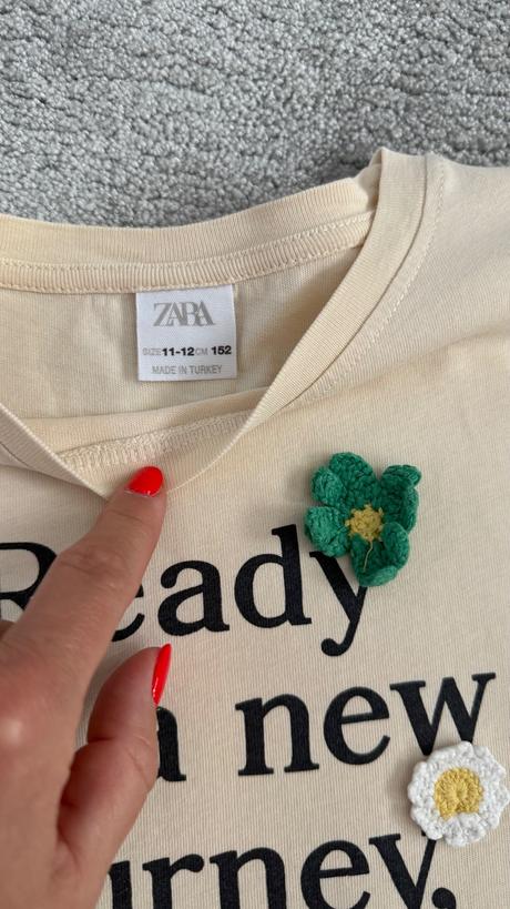 Zara tričko s kvetmi, zara,152