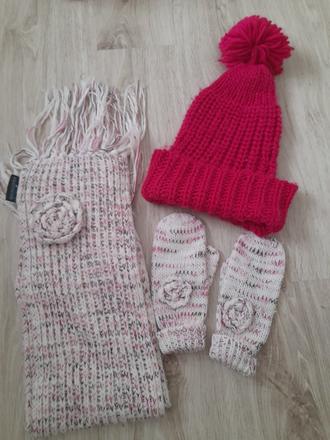 Čiapka +šál, rukavice, m