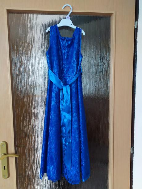 Šaty modré128 s poštou, 128