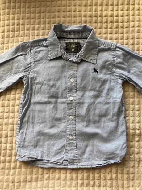 Bledomodrá košeľa, h&m,86