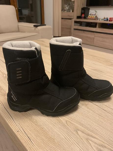 Detské zimné nepremokavé čižmy sh100, quechua,29