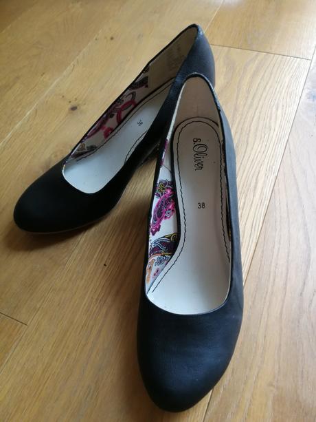 Čierne topánky s. oliver 38, s.oliver,38