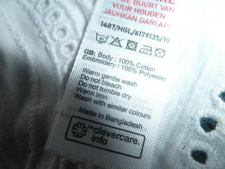 Tielko s vyšívaným spodkom, new look,40