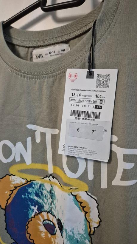 Detské tričko, zara,134