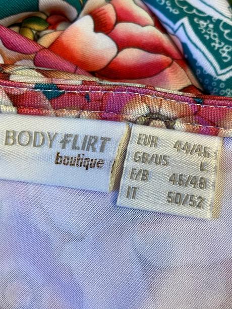 Dámske vzorované šaty bodyflirt (44-46), xxl