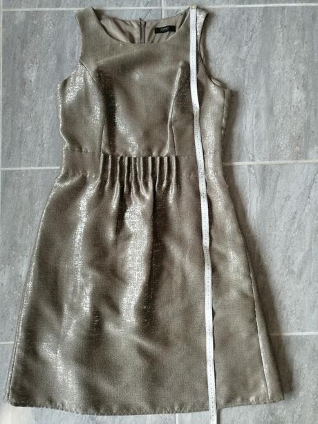 Zlatohnedé šaty esprit, v38, esprit,38