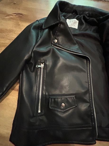 Koženková bunda, zara,134