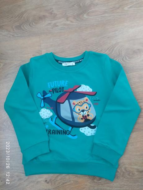 Chlapčenská mikina s vrtuľníkom, 98