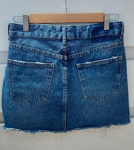 Riflová sukňa, bershka,34