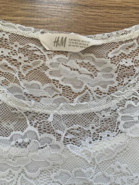 Čipkova bluzka, h&m,146