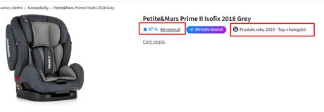 Predám detskú autosedačku značky petite&mars, petite&mars