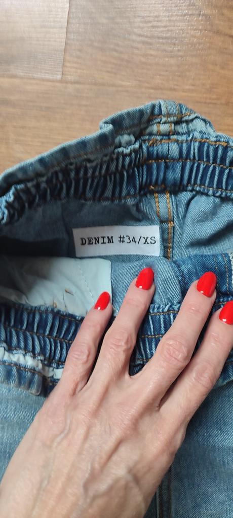 Riflové kraťasy, denim,34