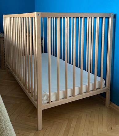 Postieľka ikea sniglar, šírka (cm): 60,dĺžka (cm): 120