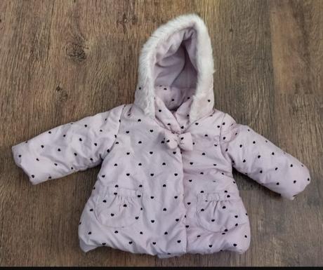 Zimná bunda teplá monthecare srdiečkova, mothercare,68