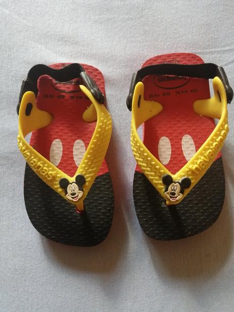 Sandálky havaianas vel. 18/19 mickey mouse, 18 / 19