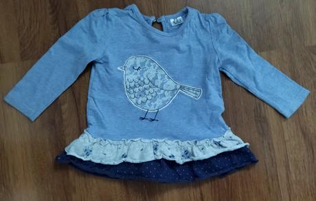 Tričko s vtáčikom, f&f,74