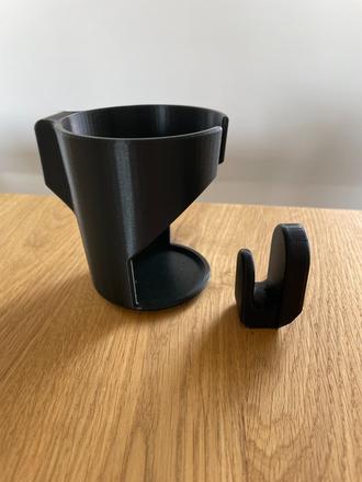 Držiak na pohár + háčik na vešanie na kočík cybex, cybex balios s lux