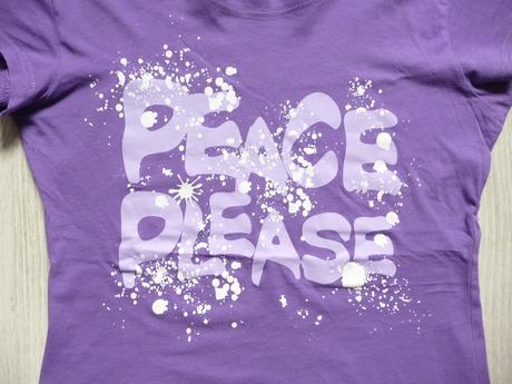 Fialové tričko s nápisom, new yorker,s