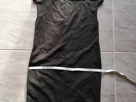 Jednoduché šaty čierne next vuk 8, v34-36, pružné, next,s