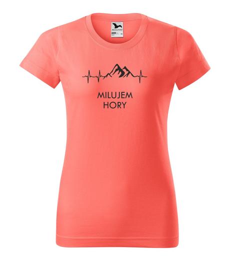 Dámske tričko - milujem hory, 