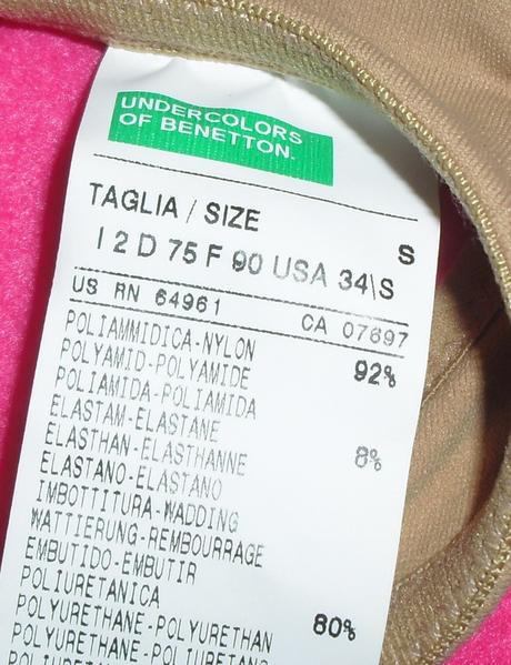 Gelove vypchavky telova luxusna podprsenka, benetton,s