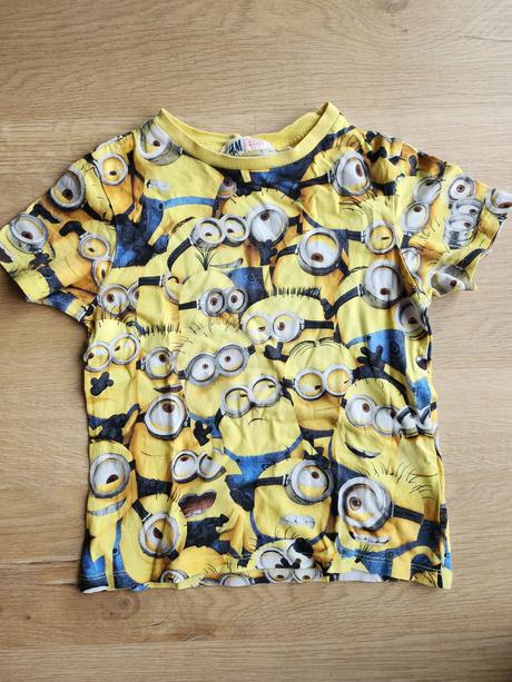 Tricko s krátkym rukávom mimoni h&m 110/116, h&m,110