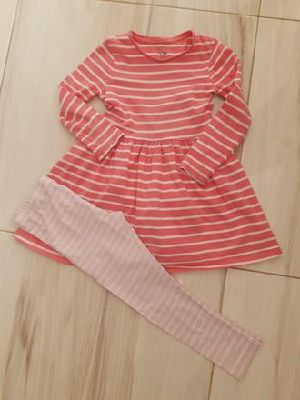 Pásikavé detské šaty 110, 110