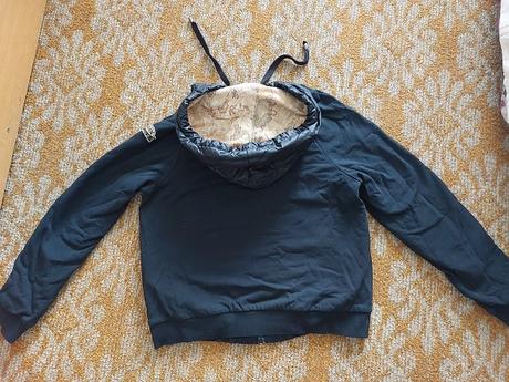 Chlapčenská jesenná sivá bunda s kapucňou, 42