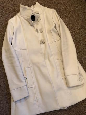 Krémový kabát vero moda, vero moda,m