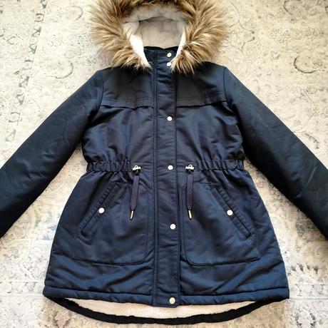 Huňatá zimná parka - super stav, f&f,164