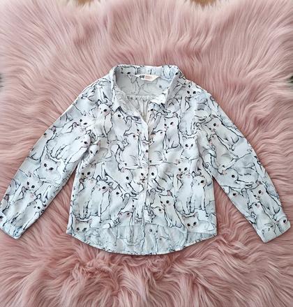 Košieľka s mačičkami, h&m,116