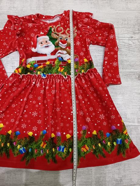 Vianočné šaty teplé, 110