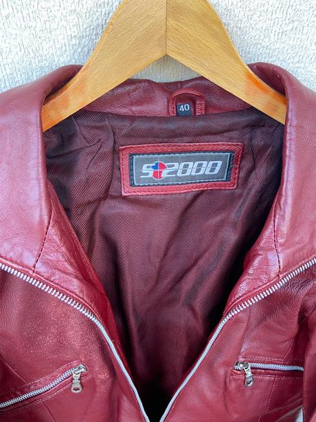 Kozena bordova kratka bundicka, 36