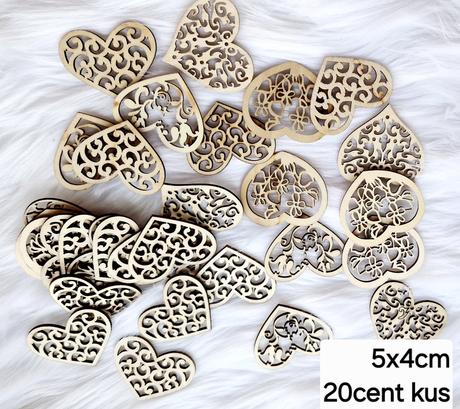 Drevené výrezy na tvorbu, 