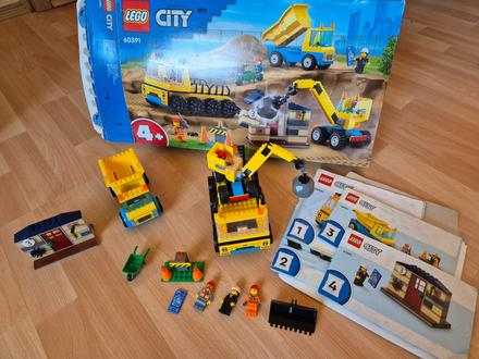 Lego city 60391 stavebné vozidla, 