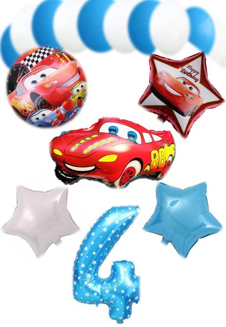 Balóny mcqueen autá - až 15/16 kusov, 