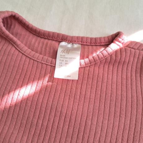 Vrúbkovaná (rebrovaná) tunika h&m 86, h&m,86