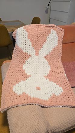 Personalizovaná detská deka zajko., 