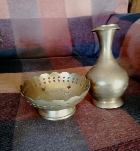 Retro mosadzné predmety,