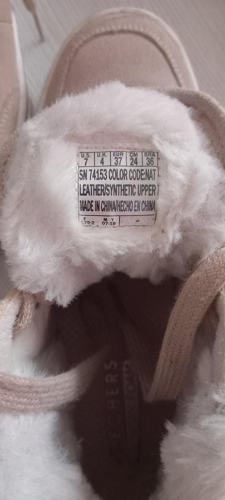 Tenisky s kožušinou, skechers,37
