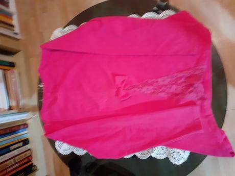 Ruzovy pulover s obrazkom sovy, 158