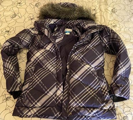 Páperová - perová bunda s kapucou columbia v. s, columbia,s