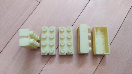 Retro socialistická skladačka 5 kociek,