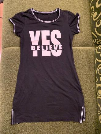 Tričkové šaty, 128