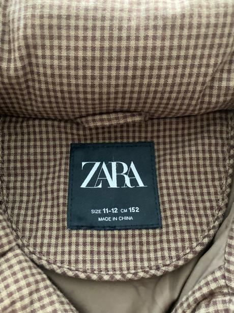 Hneda kockovana bunda zara, zara,152