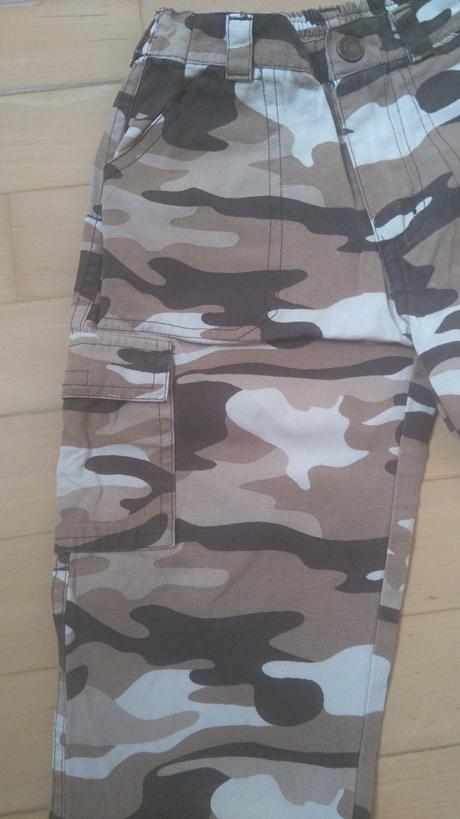 Maskáčové nohavice pre malého frajera, na 2 roky , 92