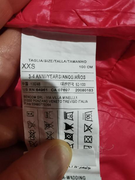 Vesticka s riflovkou, benetton,98