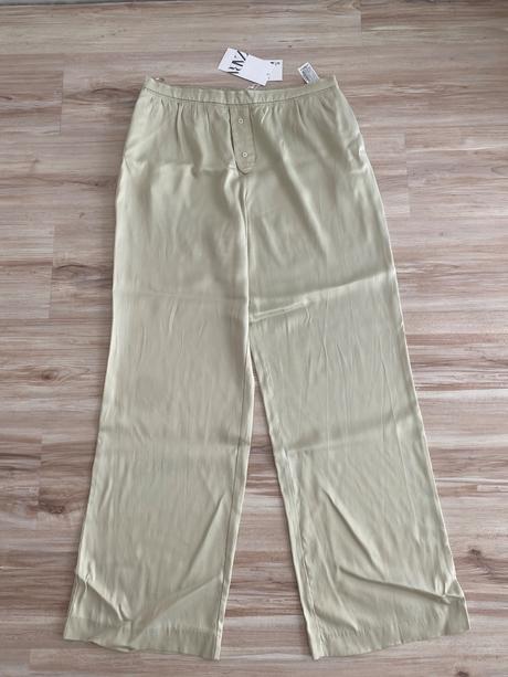 Nohavice zara v pyzamovom style c. l, zara,l