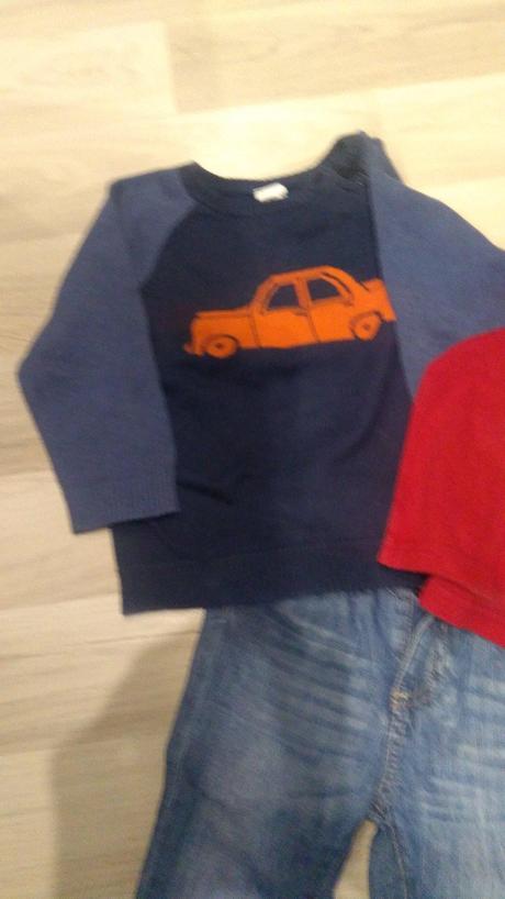 Rifle, svetrík a tričko, veľkosť c. 86, 86–98