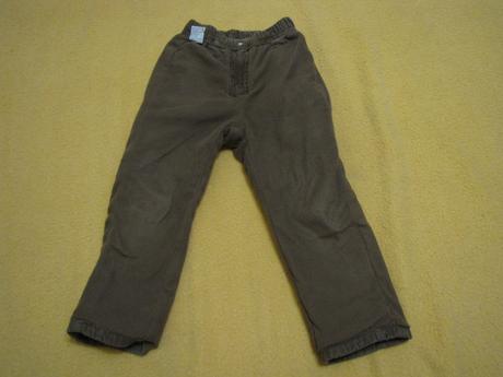 Menžestrové podšívané nohavice, 110